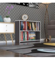 Kenzlife kitaplık süper ga 060*80*19 gri 2 katlı tek bölme ofis mutfak banyo dolabı arkalıksız (Karışık)