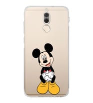 Huawei Mate 10 Lite  Kamera korumalı Kapak Mickey Mouse Tasarımlı  Şeffaf Kılıf
