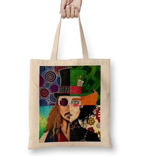 Johnny Depp Character Bez Çanta Uzun Saplı