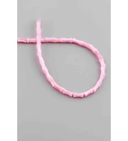 Sedef Doğal Taş Parlak Pembe Çubuk Kesim 4x8mm Dizi [AA]