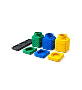 Mini 4 Parça Saklama Kavanozu Seti, Vidalı Kapaklı Çok Amaçlı Organizer