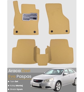 CHEVROLET EPİCA (2006-2012) Uyumlu EVA Paspas Tam Set–Araca Özel,Su Geçirmez,Kolay Montaj