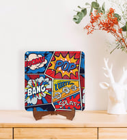 BK Gift Pop Art Tasarımlı Ahşap Standlı Puzzle Çerçeve-25