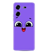 Tecno Pova 5 Kılıf Silikon Desen Özel Seri Purple Sweety 1717
