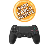 PS4 Kol Wireless Bt Kablosuz Oyun Kolu Ps4 Joystick Tablet Telefon Pc Uyumlu Titreşimli Oyun Kolu (Siyah)