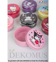 DEKOMUS İLE LİSANSLI YENİ SEZON KUROMI 2'Lİ MİNİ METAL SAKLAMA KUTUSU/ORGANİZER