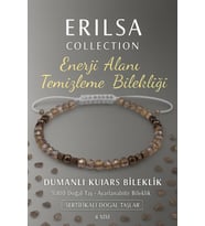 Sertifikalı Enerji Alanı Temizleme ve Arındırma Bilekliği - Dumanlı Kuvars - Terahertz Taşı (Çok Renkli)