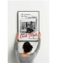 Kişiye Özel Ebedi Sevgili Fotoğraf Çerçevesi Romantik Aşk Temalı Anı Hediyesi Dekoratif Tasarım