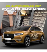 Ds Automobiles DS7 Antrasit Renk Tay Tüyü Cepli & Terletmez Sırtlı Oto Koltuk Minder Seti - Koltuk Koruma Kılıfı (ÖN & ARKA TAM SET)