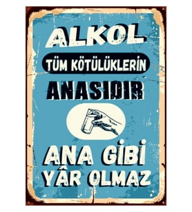 Ahşap MDF Poster (27x18cm)