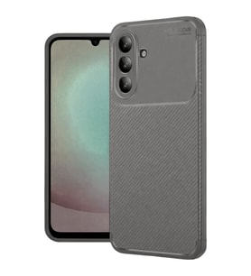 Samsung Galaxy A56 Kılıf Auto Focus Karbon Kapak - Gri