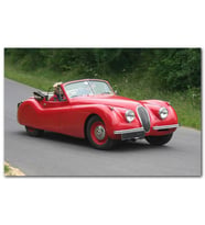 Cakatablo Kırmızı Jaguar XK 120