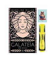 Galateia: Bir Öykü Madeline Miller -İthaki Yayınları-Sarı Fosforlu Kalem-Not Defteri Seti (Krem)