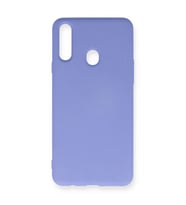 Samsung Galaxy A20s Kılıf Nano İçi Kadife Silikon - Lila