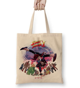 Street Fighter Street Dancer Bez Çanta Uzun Saplı