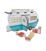 ÇG95 Ahşap Karavan Turkuaz -Okutan