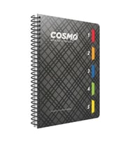 GIPTA COSMO 17x24 SPİRALLİ 5 SEPERATÖRLÜ 150 YP. PP KAPAK KARELİ DEFTER