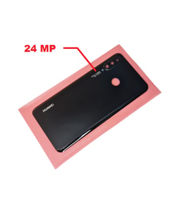 Tkgz Huawei Uyumlu P30 Lite Arka Pil Batarya Kapağı (24 MP Kamera Lensli) SİYAH