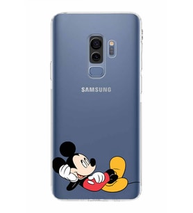 Samsung Galaxy S9 Plus  Kamera Korumalı Kapak Mickey Mouse Tasarımlı  Şeffaf Kılıf