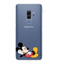 Samsung Galaxy S9 Plus  Kamera Korumalı Kapak Mickey Mouse Tasarımlı  Şeffaf Kılıf