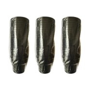 Omeyva Renkli Sert Mika Plastik Kristal Bardak - Siyah - 6 Oz / 180 CC - 75 Adet