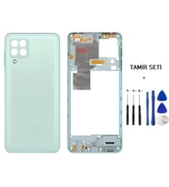 Samsung Galaxy A22 - SM-A225F 4G FULL Kasa Arka Kapak Takım YEŞİL - TAMİR SETİ
