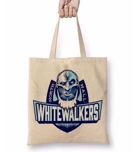 Game Of Thrones North Wall Whitewalkers Bez Çanta Uzun Saplı
