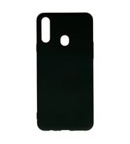 Samsung Galaxy A20s Kılıf Nano İçi Kadife Silikon - Siyah