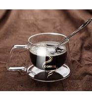 Çift Camlı Katmanlı Çift Cidarlı Coffee Kupa Fincan 200 ml