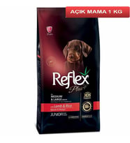 Reflex Plus Kuzulu Orta Büyük Irk Yavru Köpek Maması 1 Kg AÇIK