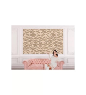 Pastel Renkli Geometrik Desenli Duvar Kağıdı-5786