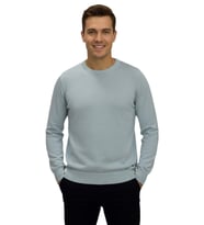 Erkek Spor Sıfır Yaka Regular Fit Kazak BGL-ST04953 (Mint Yeşili)