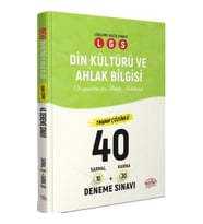 Editör Yayınları 8. Sınıf Lgs Din Kültürü Ve Ahlak Bilgisi Tamamı Çözümlü 40'Lı Deneme