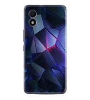 TCL 303 Kılıf Resimli Desenli Silikon Platinium Series Üçgenler 2 1872