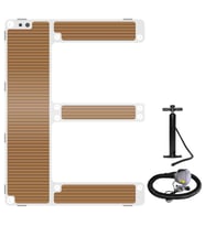 Haute Boards Yüzen Platform 4 x 3 - Jet Ski Dock (Beyaz - Kahverengi)