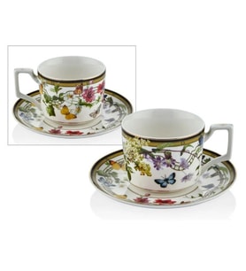 Lamedore Muse Garden 6'lı Çay Fincan Seti 15X6,5Cm 1BSF-1900MG (Çok Renkli)