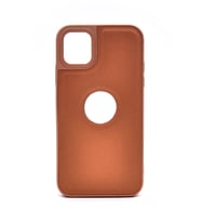 iPhone 15 Pro Max Uyumlu Deri Görünümlü Sert Kapak Kılıf Taba Kum Beji