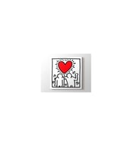 DBSanatevi Keith Haring - Love Tablo 60 X 60 Cm