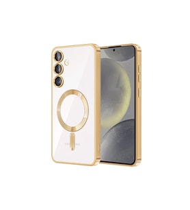 Galaxy S23 Kılıf Kross Magneticsafe Kapak - Gold