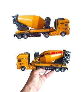 Sürtmeli Oyuncak Beton Mikseri - 26 cm (Sarı)