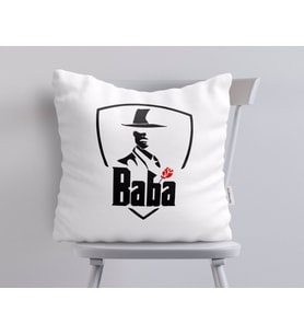 BK Home Godfather Baba Tasarımlı Beyaz Yastık-15