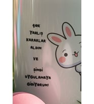 Yanlış Kararlarımı Uygulamaya Gidiyorum-Tavşan Baskılı Eğlenceli Komik Hediyelik Beyaz Kupa Bardak