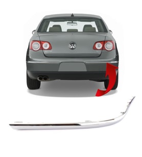 Vw Passat B6 Sağ Arka Tampon Nikelajı 2006-2011 3C5807460A