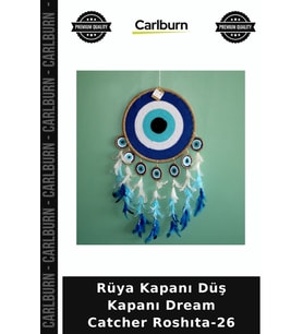 Özel Üretim Dekoratif Duvar Süsü Bohem Hediye Rüya Kapanı Düş Kapanı Dream Catcher Roshıta-26