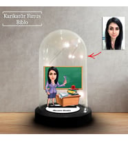 Kişiye Özel Karikatür Kimya Öğretmeni Tasarımlı Fanus Biblo, Öğretmene Hediye, Öğretmenler Günü, Öğretmenler Günü Hediyesi,, FN242