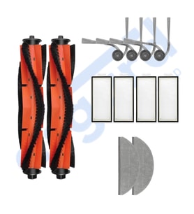 ROBOROCK S8 PRO/S8 PRO+/Q8+/Q8 MAX PRO+ Uyumlu 2 Ana Fırça 4 Yan Fırça 4 Filtre 2 Mop