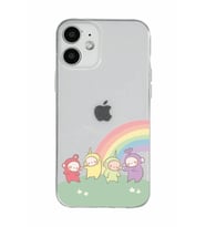 Iphone 12 Uyumlu Teletubbies Desenli Şeffaf Telefon Kılıfı