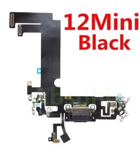 Tkgz İPhone 12 MİNİ FULL Şarj Soketi (SİYAH)