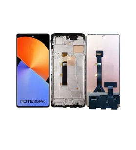İnfinix Note 30 Pro İle Uyumlu Ekran Dokunmatik Çıtalı x678b (Siyah)
