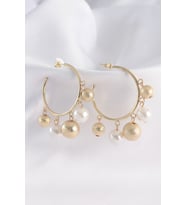 Pirinç Gold Renk Topçuk Model Halka Küpe 5886 - SSSSSS1049-1205